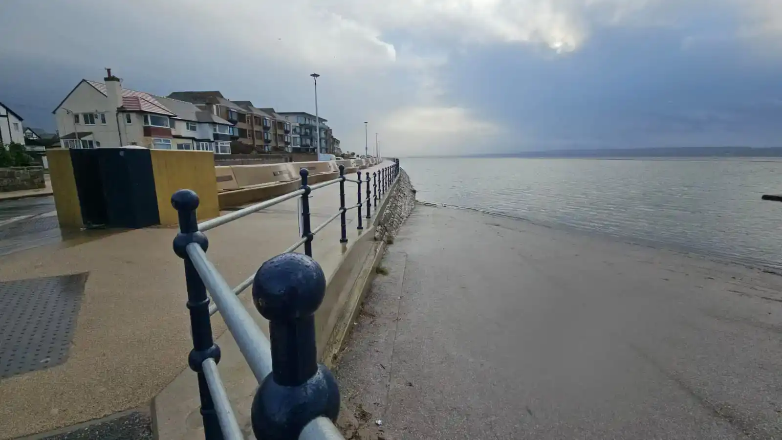 Wesweep chimneys in west kirby. Image shows the front at west kirby in Wirral